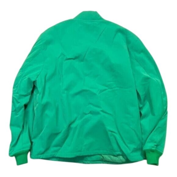 SNS SEASONALS Nylon Varsity Jacket in Green - Picture 8 of 9